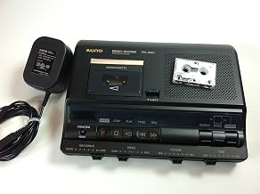 SANYO TRC-6040 - Microcassette transcriber - black