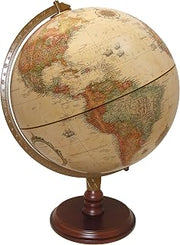 Replogle Lenox, 12"/30cm diameter Antique Style, Desktop Globe, Classic World Globe with up-to-date Cartography, Made in USA