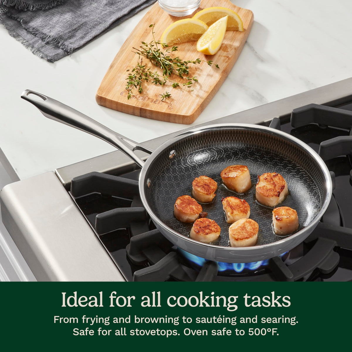 Cuisinart 8-inch Skillet / 8 Inch Skillet Frying Pan / Stainless Steel Roasting Pans