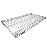 Additional Wire Shelf for Wire Shelving Units by Nexel – 18"W x 24"L, Alloy Steel, Chrome, Model S1824C
