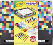 Crayola Inspiration Art Desk, Over 100 Piece, Art Set, Gift for Kids, Age 4, 5, 6, 7, 8