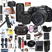 Canon EOS RP Mirrorless Camera with RF 24-105mm STM + RF 75-300mm Telephoto Lens Bundle, 26.2MP Full-Frame, 4K Video, 64GB SD Card, Creator Kit (Renewed)