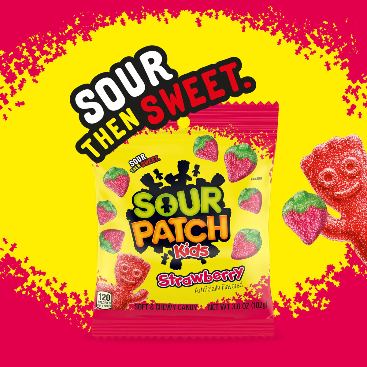 Sour Patch Kids Strawberry / 3.5 Ounce (Pack of 12) / 1 Gummy Candy