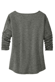 Women's Evolution V-Neck | Moisture Wicking Shirt for Women by OGIO – Medium, Tarmac Grey, Model LOG148
