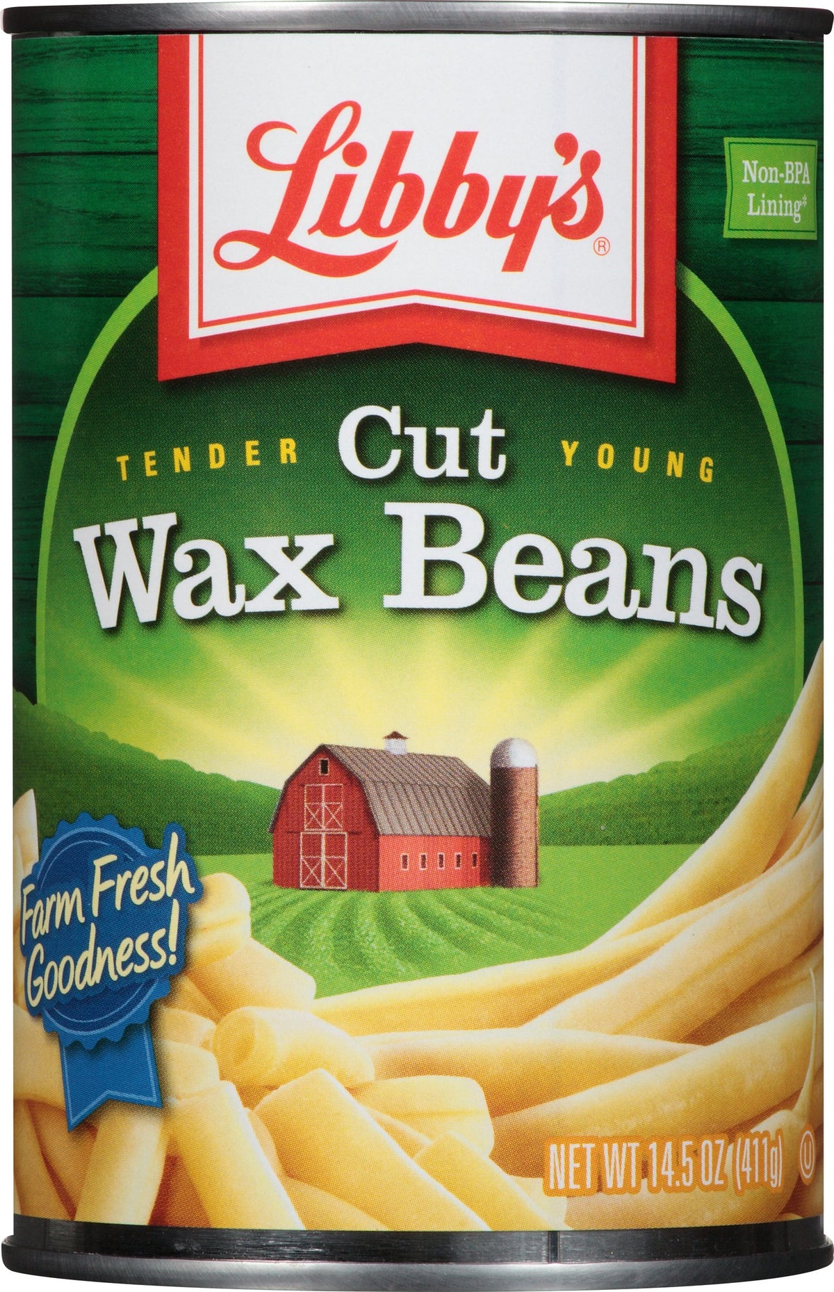 Cut Wax Beans by Libby's – 14.5 Ounce (Pack of 12), Pack of 12
