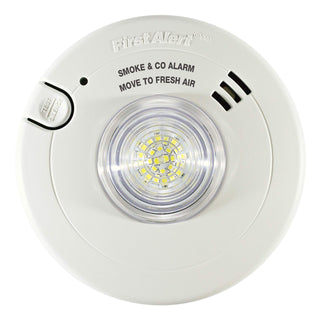 BRK Hardwired Hearing Impaired Combination Alarm with Led Strobe Light by First Alert – One, White, Model 7030BSL
