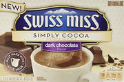 Swiss Miss Simply Cocoa, Dark Chocolate, Hot Cocoa Mix, 8 Count, 7.68oz Box (Pack of 3)