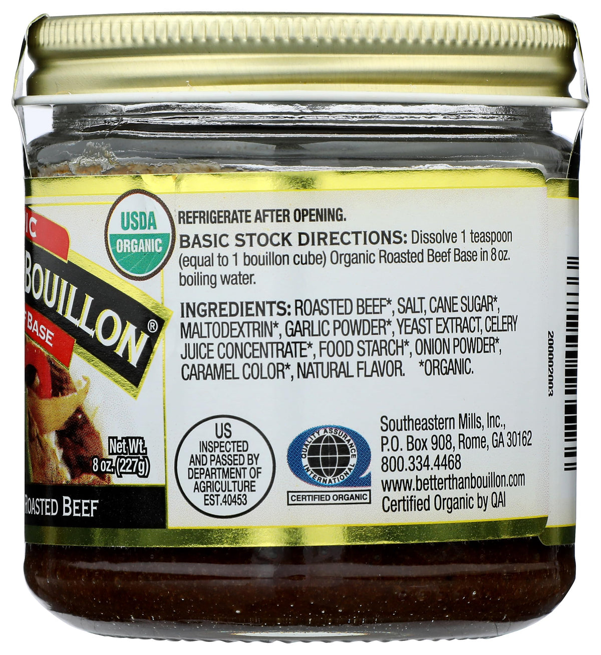 Base Beef Organic, 8 Ounce by Better Than Bouillon – 8 Ounce (Pack of 1), Model 098308002833