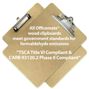 Recycled Wood Clipboard by Officemate – 1 Count (Pack of 1), Wood, Brown, Model 83219