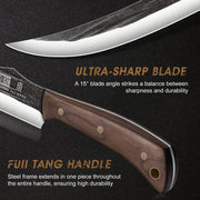 Hoshanho Butcher Knife Trio, 10 Inch Blades, Silver