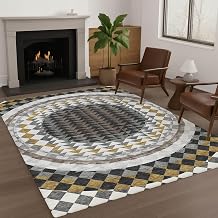 Addison Rugs Chantille ACN2685 Black 8' x 10' Indoor/Outdoor, Machine Washable, Easy Clean, Non Shedding, Bedroom, Living Room, Dining Room, Kitchen, Patio Rug