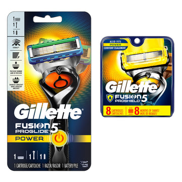 Cartridges by Gillette – 1 Razor Handle + 9 Refills, Fusion5 Razor + 9 Refills