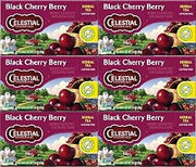 Celestial Seasonings Herbal Tea Bags, Black Cherry Berry, Flavored Tea Bags, 20 Count (Pack of 6)