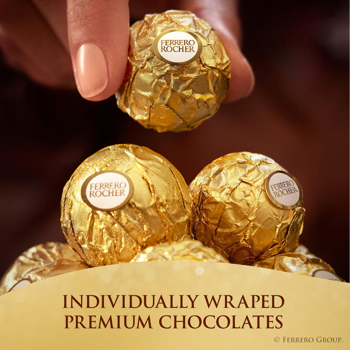 Chocolate Candy by Ferrero Rocher – 42 Count, Model 00009800120420