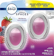 Febreze Odor-Eliminating Small Spaces Air Freshener, Wild Berries, 2Count