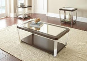 Steve Silver Truman 3pcs Occasional Coffee Table Set in Brown