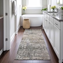 Addison Rugs Chantille ACN2750 Khaki 2'3" x 7'6" Indoor/Outdoor, Machine Washable, Easy Clean, Non Shedding, Bedroom, Living Room, Dining Room, Kitchen, Patio Runner Rug