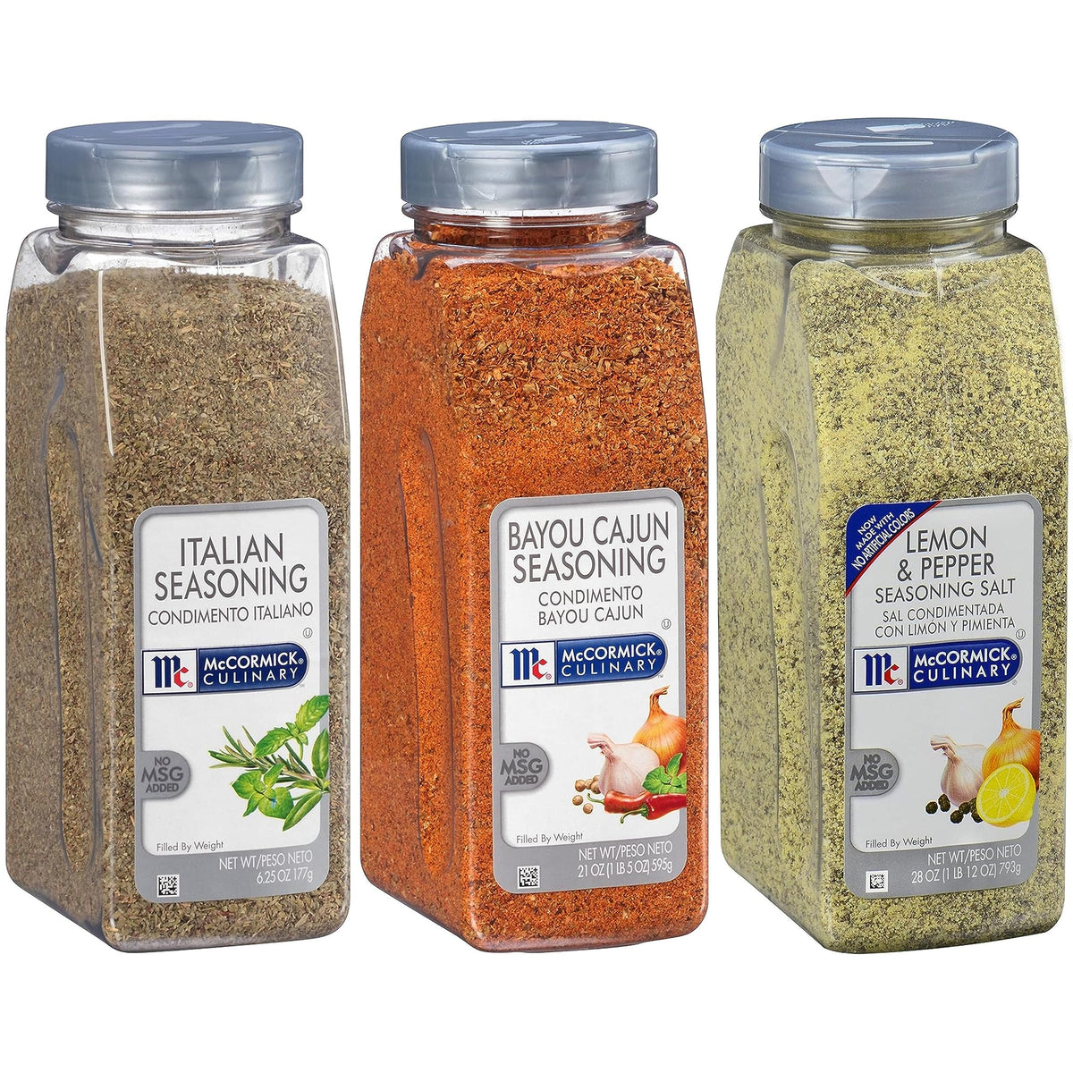 Seasoning Blend Variety Pack (Italian by McCormick Culinary – 55.25 Ounce, Pack of 3