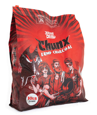 All Natural Hardwood Lump Charcoal (1-10lbs Bag) by Jealous Devil – 1 x 10 lb Bag, Wood, Black, Model JDCHX10LBS