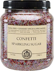 India Tree Confetti Sparkling Sugar, 3.4 lb 3.4 Pound (Pack of 2)