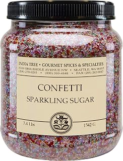 India Tree Confetti Sparkling Sugar, 3.4 lb 3.4 Pound (Pack of 2)