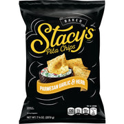 Parmesan Garlic & Herb Flavored Pita Chips by Stacy's – 7.3 Ounce (Pack of 12), Pack of 12, Model I00041018