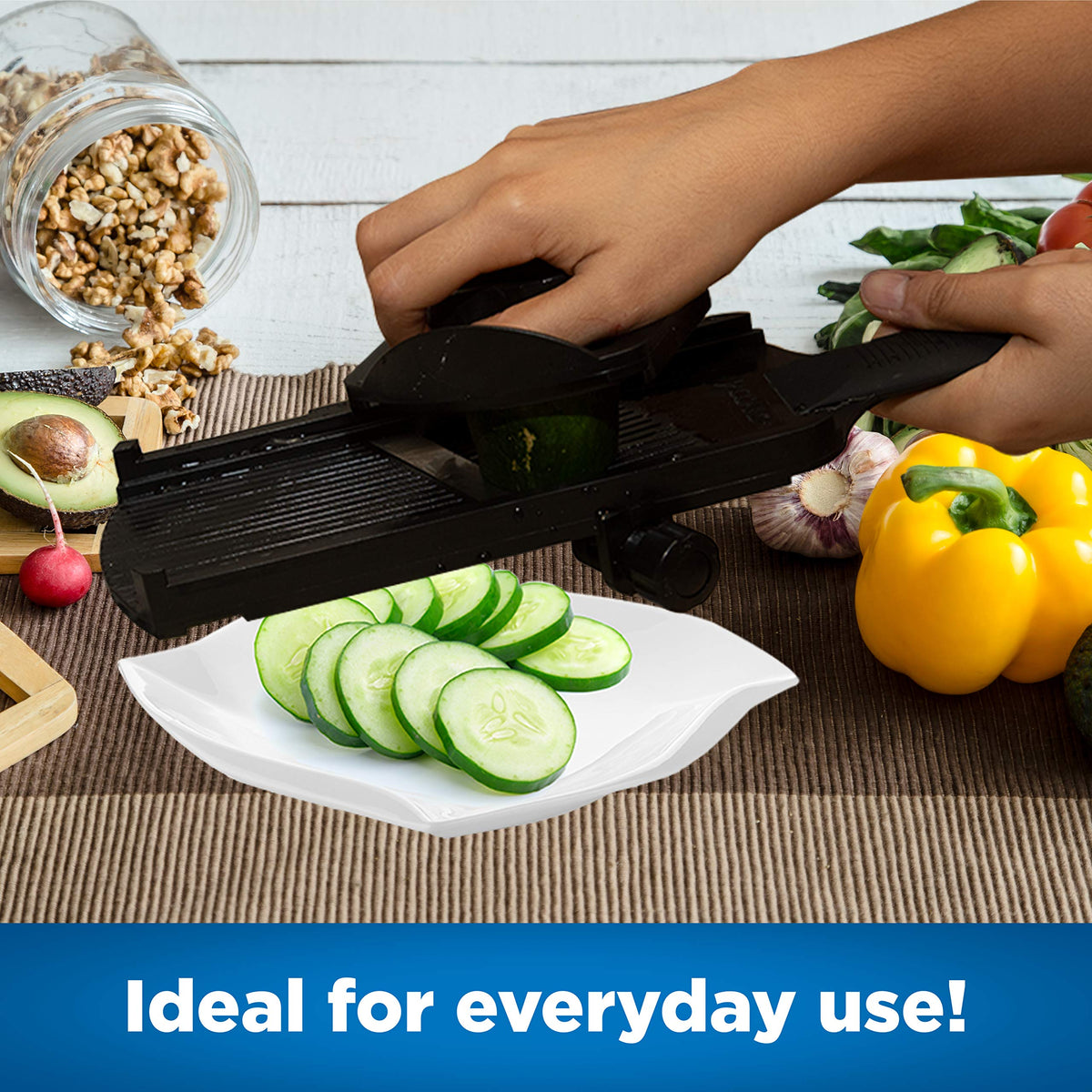 Hand Held Mandolin Slicer by Jaccard – Hand Held, Ceramic, Black, Model 33378