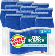 Scotch-Brite Zero Scratch Scrub Sponges, 12 Pack