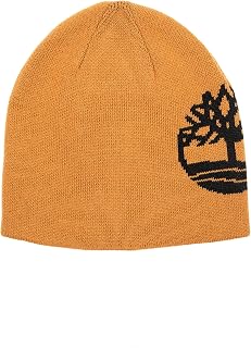 Timberland Men's Reversible Logo Jacquard Beanie