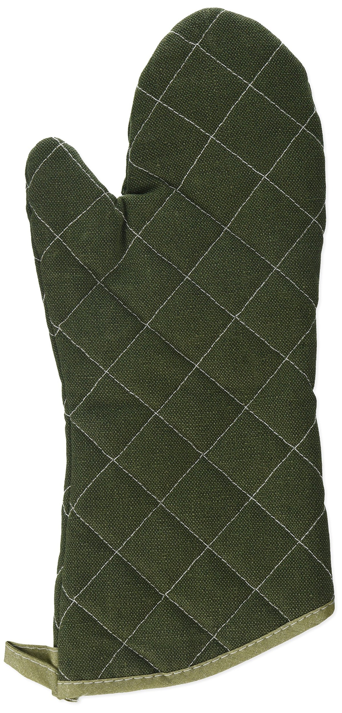 15" Green Sage Commercial Oven Mitt by Winco – 15", Fabric, Sage Green, Model OMF-15