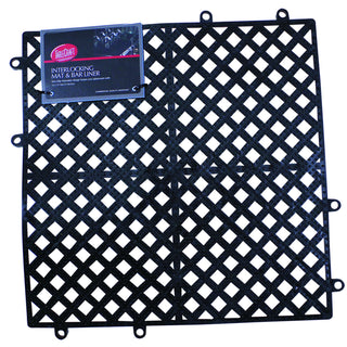 Products Interlocking bar Mat & LINER by Tablecraft – Silicone, Black, Model BM1212