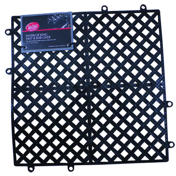 Products Interlocking bar Mat & LINER by Tablecraft – Silicone, Black, Model BM1212