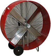 MaxxAir BF36BD RED High Velocity Belt Drive Drum Fan, 36-Inches, Red