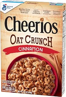 Cheerios Cinnamon Oat Crunch Breakfast Cereal, 15.2 oz
