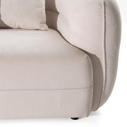 Nomad - Modern Off-White Fabric Curved Sectional Sofa by Limari Home – Fabric, Off-white, Model LIM-82127