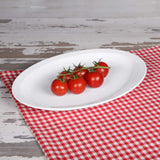 Oval Platter by Elite Global Solutions – 13 1/4" L, Melamine, White, Pack of 12, Model B913OV-W