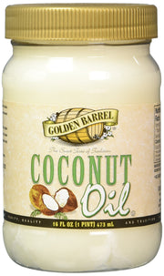 Coconut Oil by GOLDEN BARREL – 16 Ounces, Model 1241905