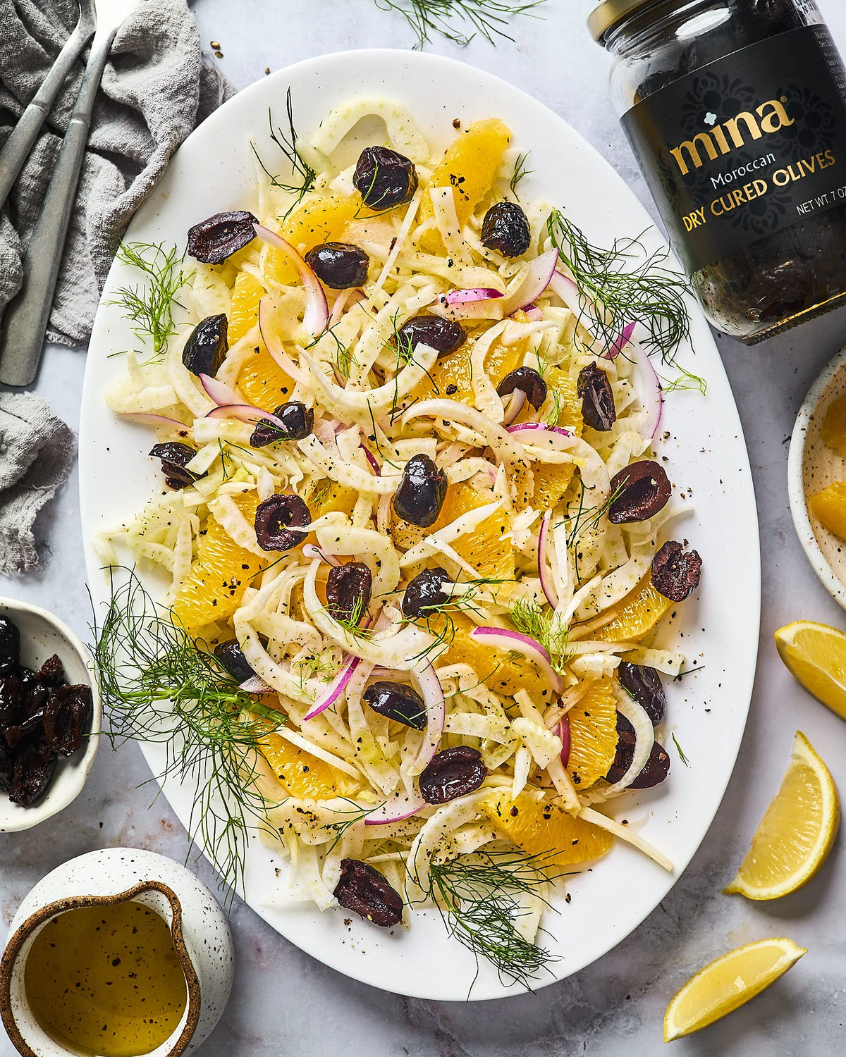 Dry Cured Black Olives by Mina – 7 Ounce (Pack of 6), Pack of 6, Model WC-6SD2-PK02