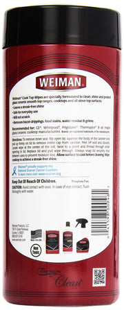 Cooktop Quick Wipes by Weiman – 30 Count (Pack of 1), Plastic, No Color, Pack of 4