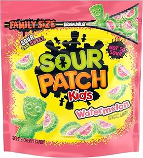 Sour Patch Kids Watermelon Soft & Chewy Gummy Candy, Family Size, 1.8 lb