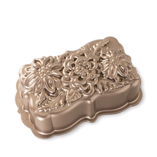 Wildflower Loaf Pan by Nordic Ware – 6 Cup, 6.0 cups, Aluminum, Toffee, Model 93148