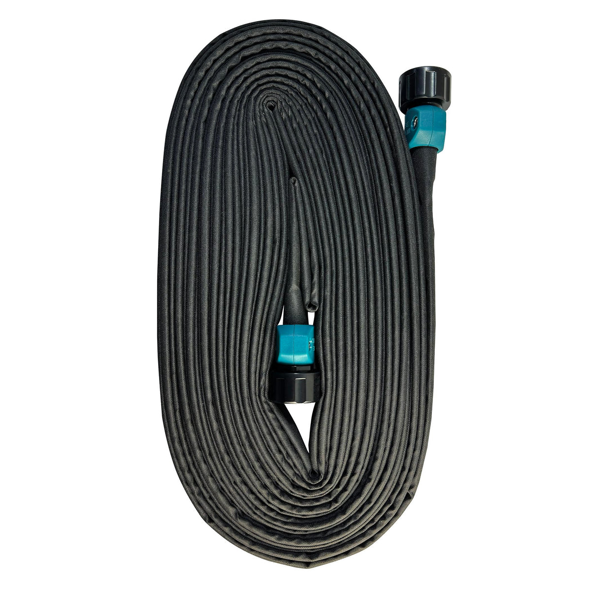 50ft Flat Soaker Hose by Flexon – 50 ft, Fabric, Black, Model WSFLATFAB50CN