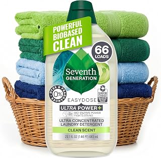 Seventh Generation Laundry Detergent Ultra Power Plus Clean Scent, 23.1 Fl Oz