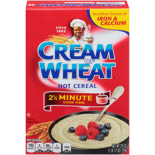 Enriched Farina 2.5 Min 28 oz (Pack of 12) by Cream of Wheat – 1.75 Pound (Pack of 12), Pack of 12, Model 1313000612