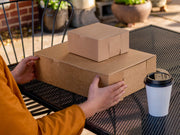 SOUTHERN CHAMPION TRAY 9" x 9" x 4" / Kraft Non-Window / Natural Bakery Take Out Containers