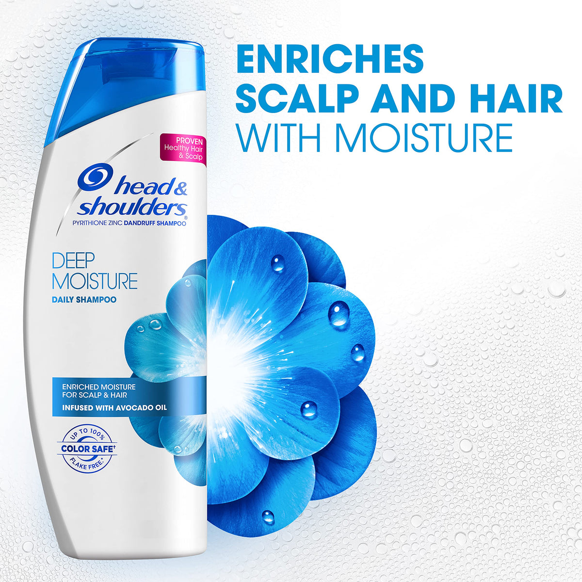 Deep Moisture Shampoo 12.8 fl oz by Head & Shoulders – 12.8 Fl Oz (Pack of 1), Model 037000733133