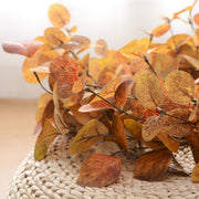 YNYLCHMX Fall Wreath, 20 Inch Diameter, Golden Eucalyptus Leaves