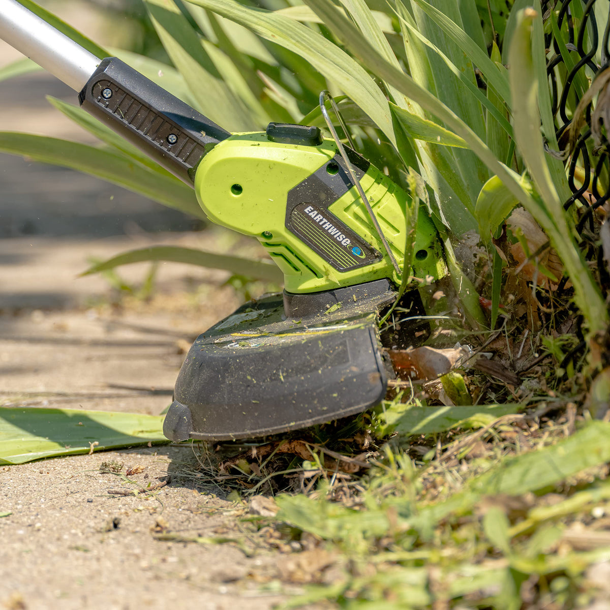 20V 10" String Trimmer by Earthwise – One Size, Plastic, 2.0Ah Battery & Fast Charger Included, Model LST02010