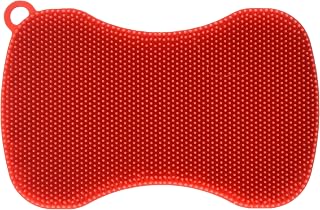 Kuhn Rikon Stay Clean Silicone Scrubber, Red