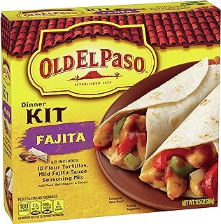 Old El Paso Fajita Dinner Kit, Mild Flavor, 10 ct, 12.5 oz